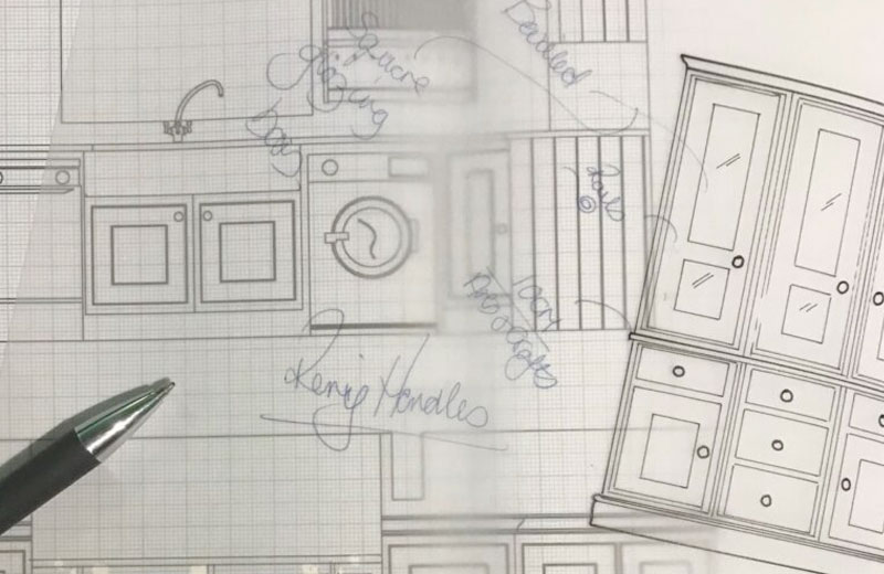 Shaker kitchen layout